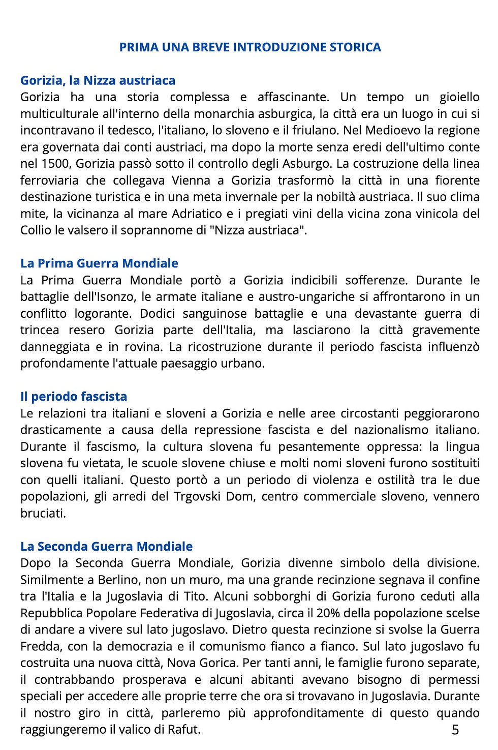 Thumbnail: Guida digitale di Gorizia in versione italiana