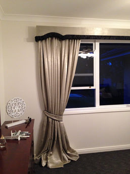 Extra Length Curtains with Decorative Pelmet