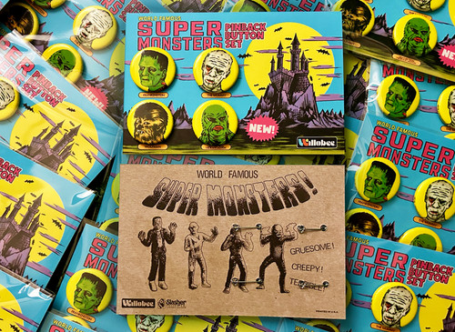 Super Monsters Button Set | Slasherdesign