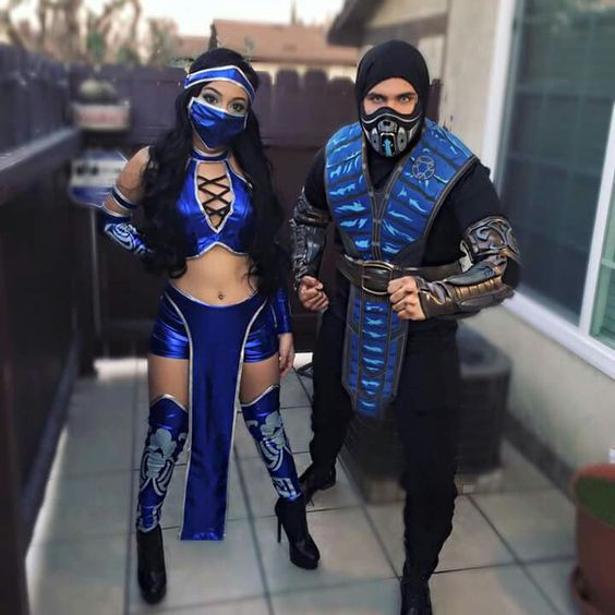Halloween costume idea kitana sub zero:
