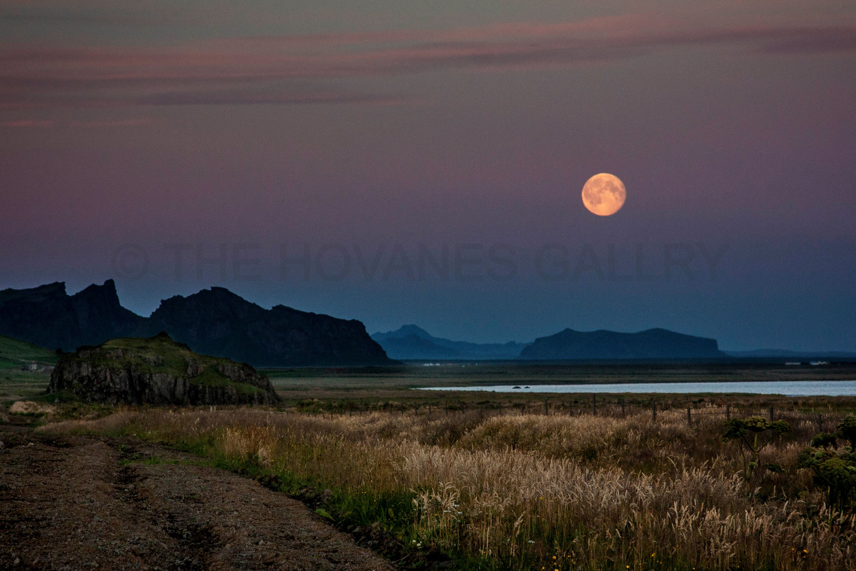 Moon Rise West Of Vik