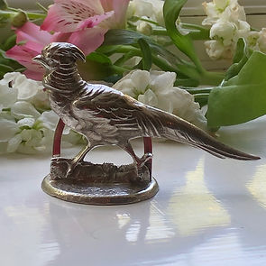 Sterling Silver Pheasant Place/menu Marker.