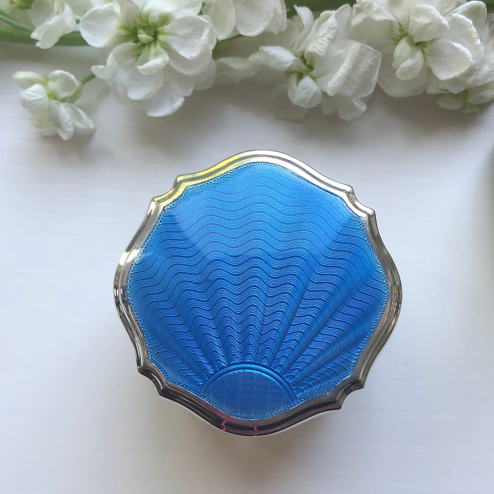 Thumbnail: Enamel and glass pot London 1932