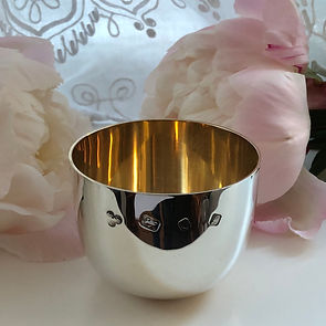 A Silver Tumbler Cup Made In London In 1985.