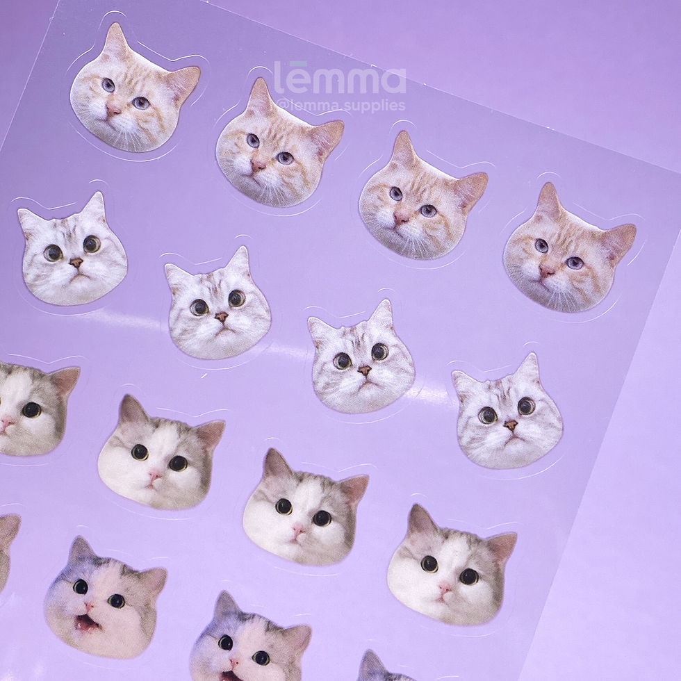 Miniatura: Stickers de Gatitos (x3) Gray Tabby