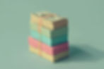 AI generated money stacks that are colorful