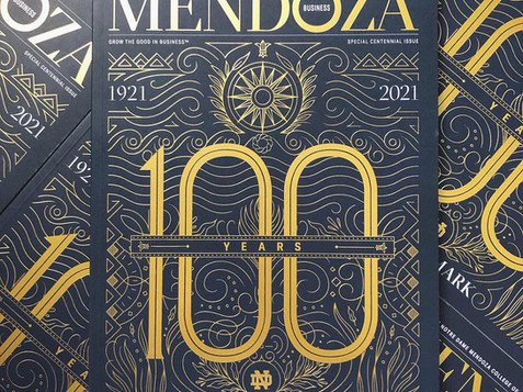 MENDOZA BUSINESS SCHOOL MAGAZINE COVER ART