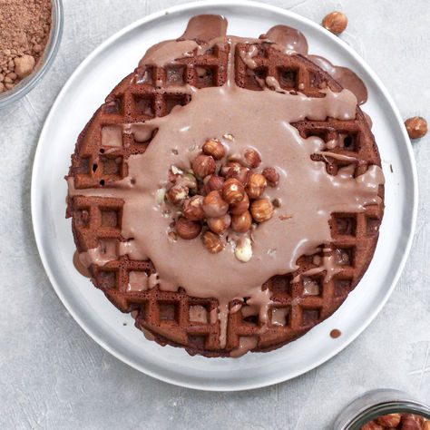 CHOCOLATE HAZELNUT DESSERT WAFFLES