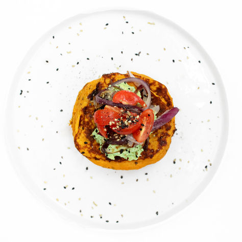 SWEET POTATO SAVOURY PANCAKES