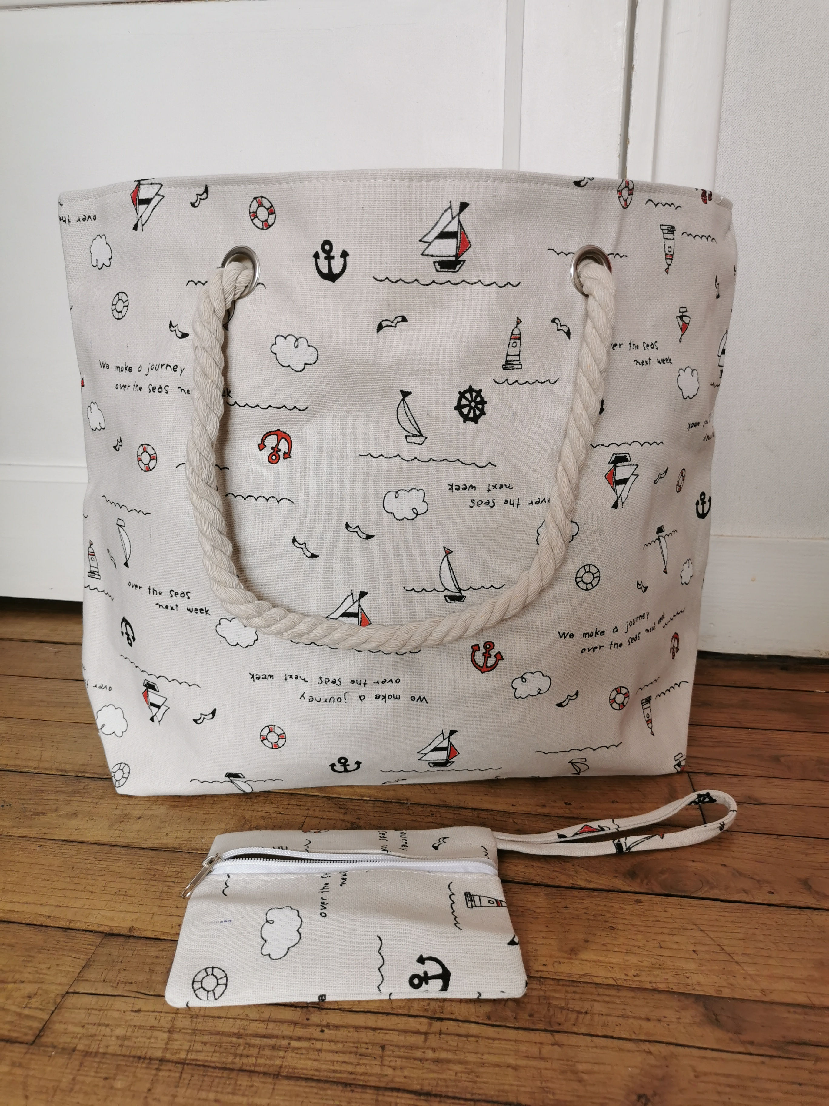 Sac la Mer + porte-monnaie