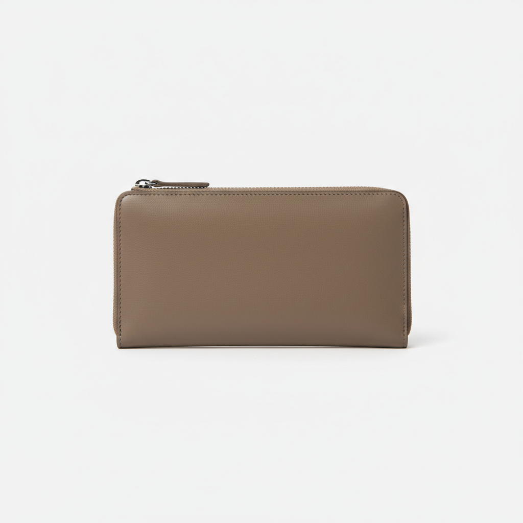 Cartera Piel Taupe