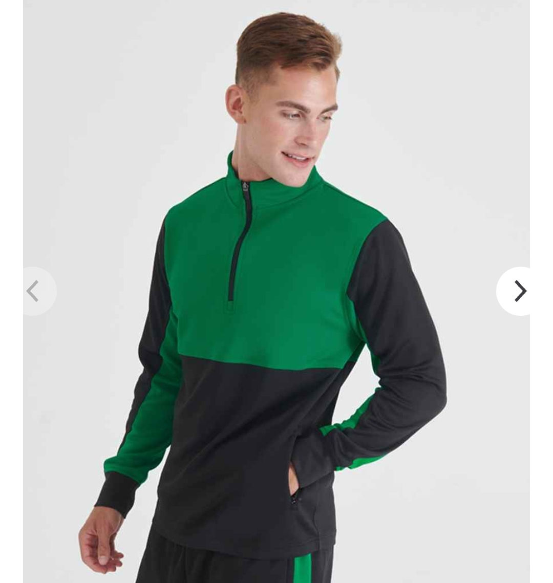 Finden & Hales half zip top in including front left logo