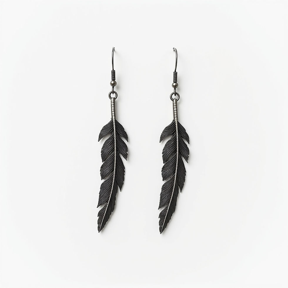 Asymmetric Feather Drops
