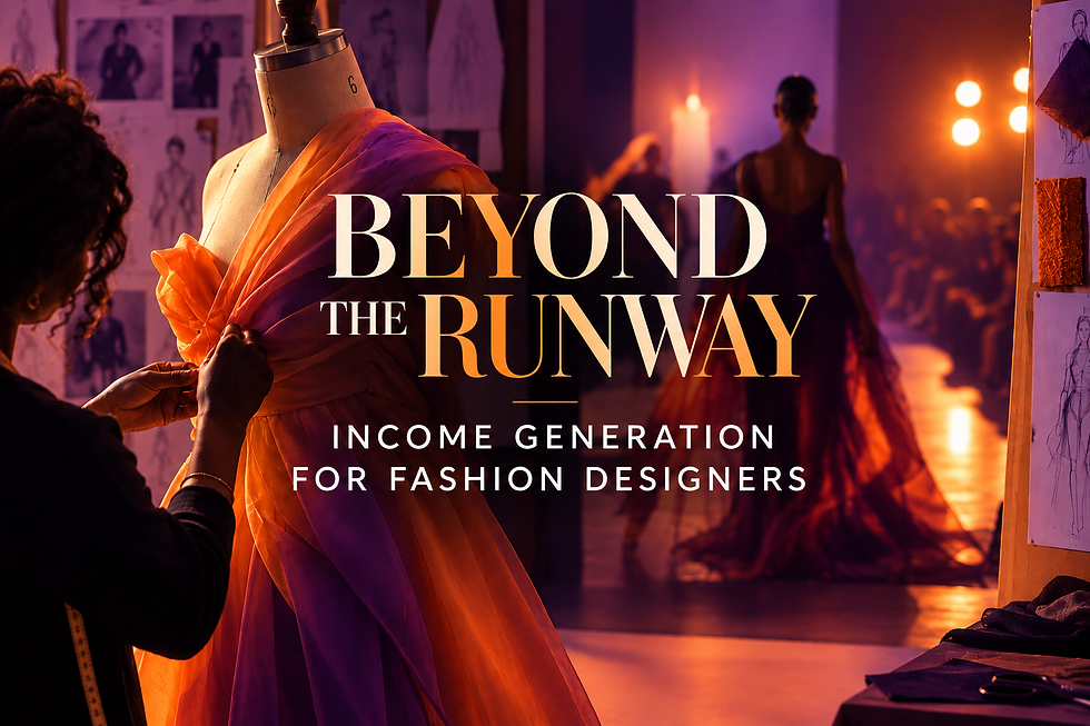 Beyond the Runway: Income Generation for Fashion Designers