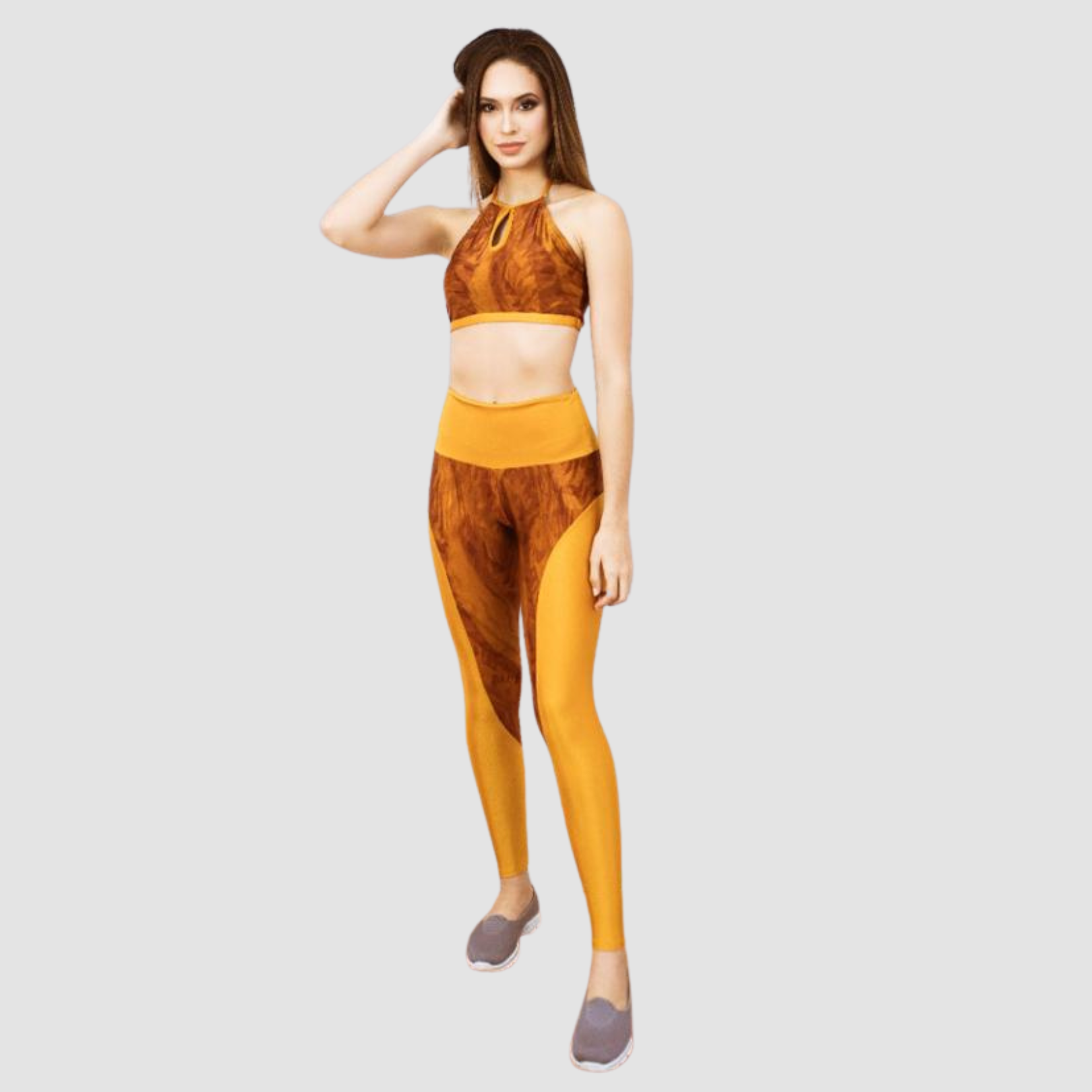 Brazilian Sport Leggings Ink Gold