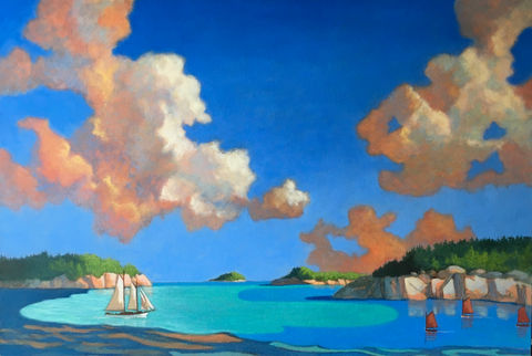 Seascape painting by Kate Fitzgerald
