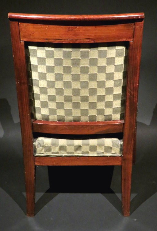 Thumbnail: A Fine Empire Period Mahogany Framed Fauteuil, France Circa 1815