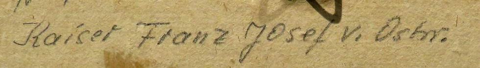 Thumbnail: A Signed Portrait Miniature on Ivory of Kaiser Franz Joseph von Osterreich