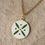 Thumbnail: White & Green Persian Cross Pendant