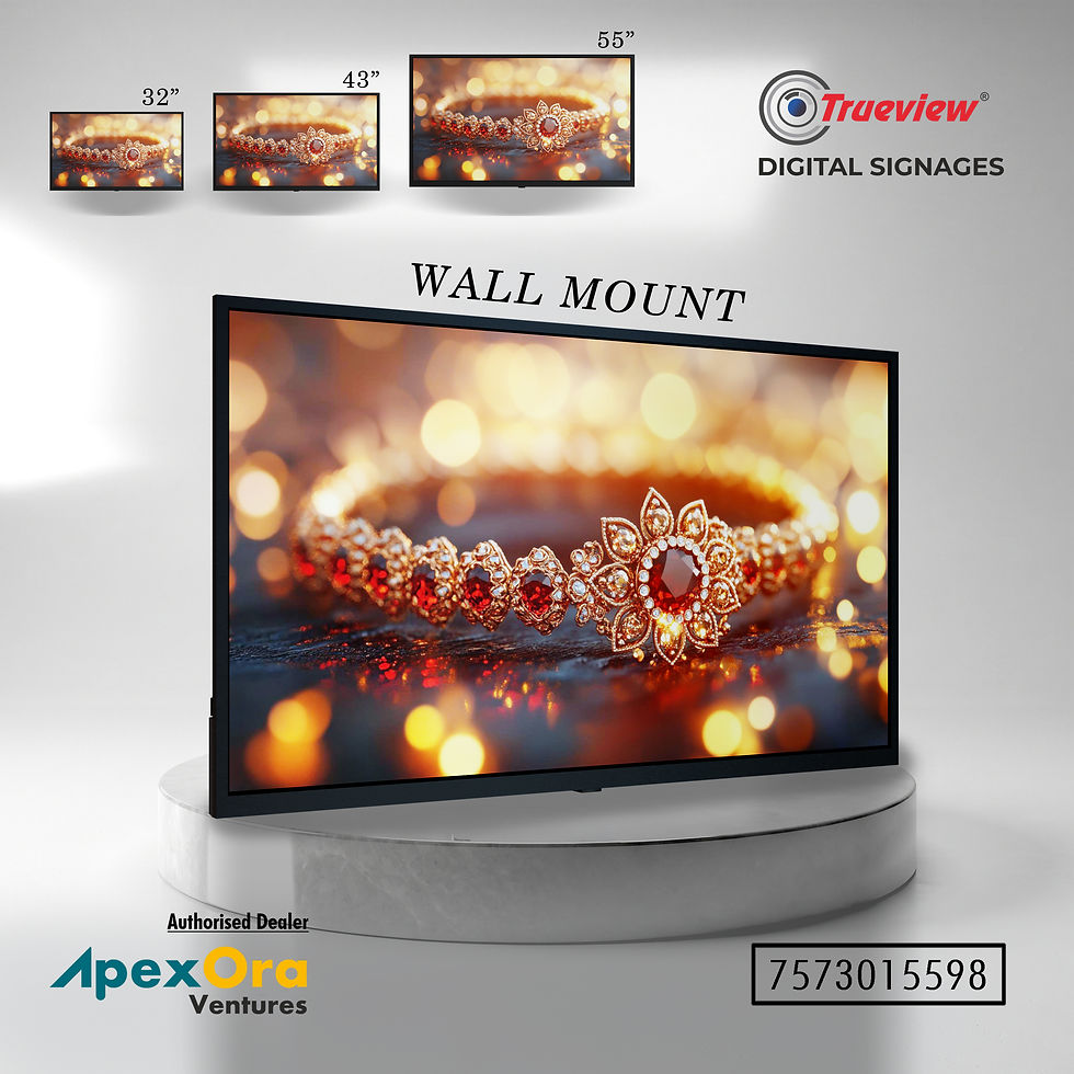 Trueview E Series Wall Mount Digital Signage Standee