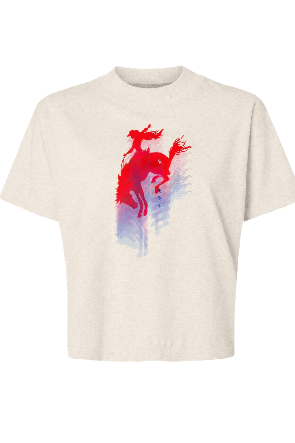 Heather White Boxy T-Shirt