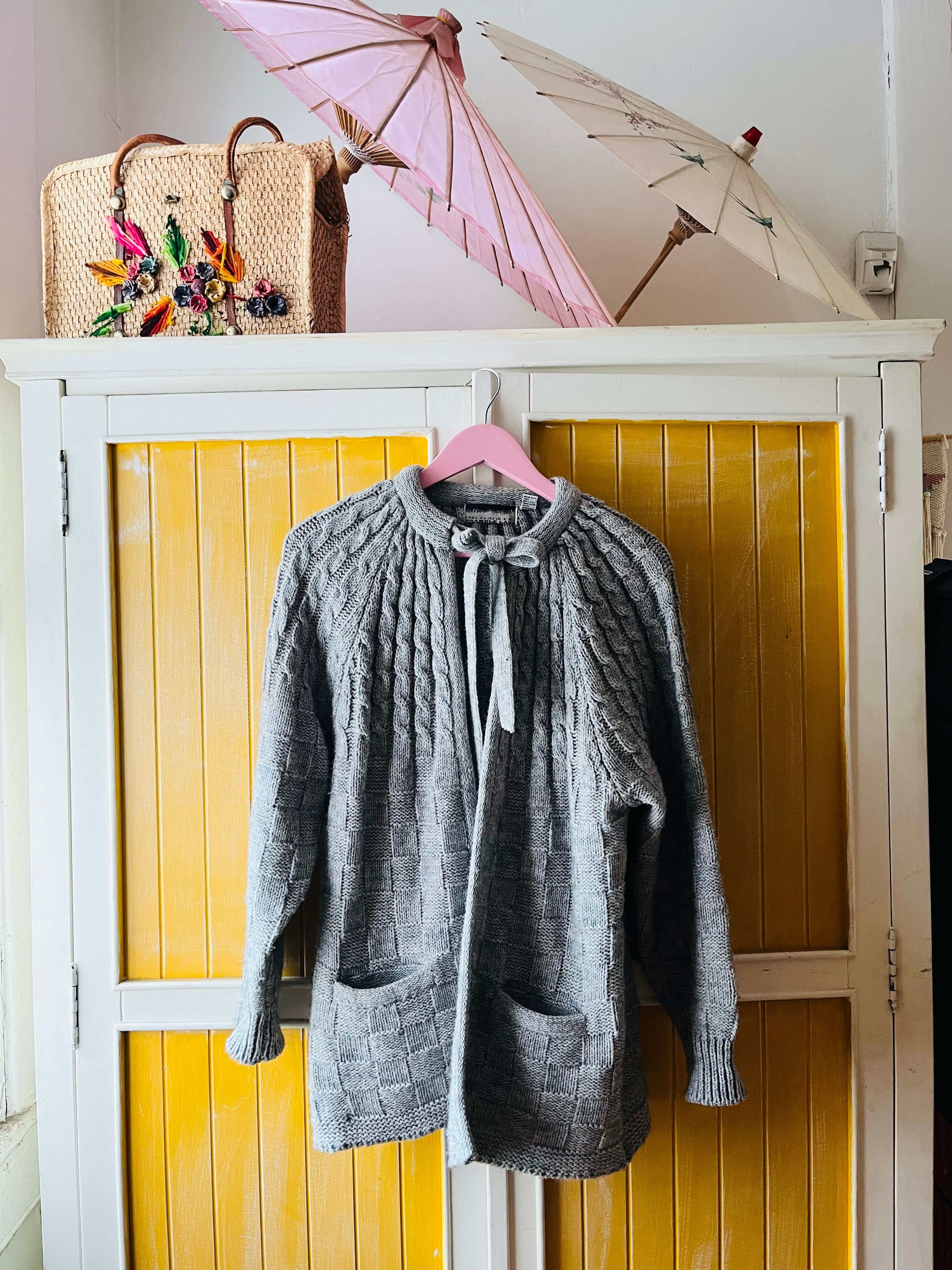 Grey Wool Cardigan