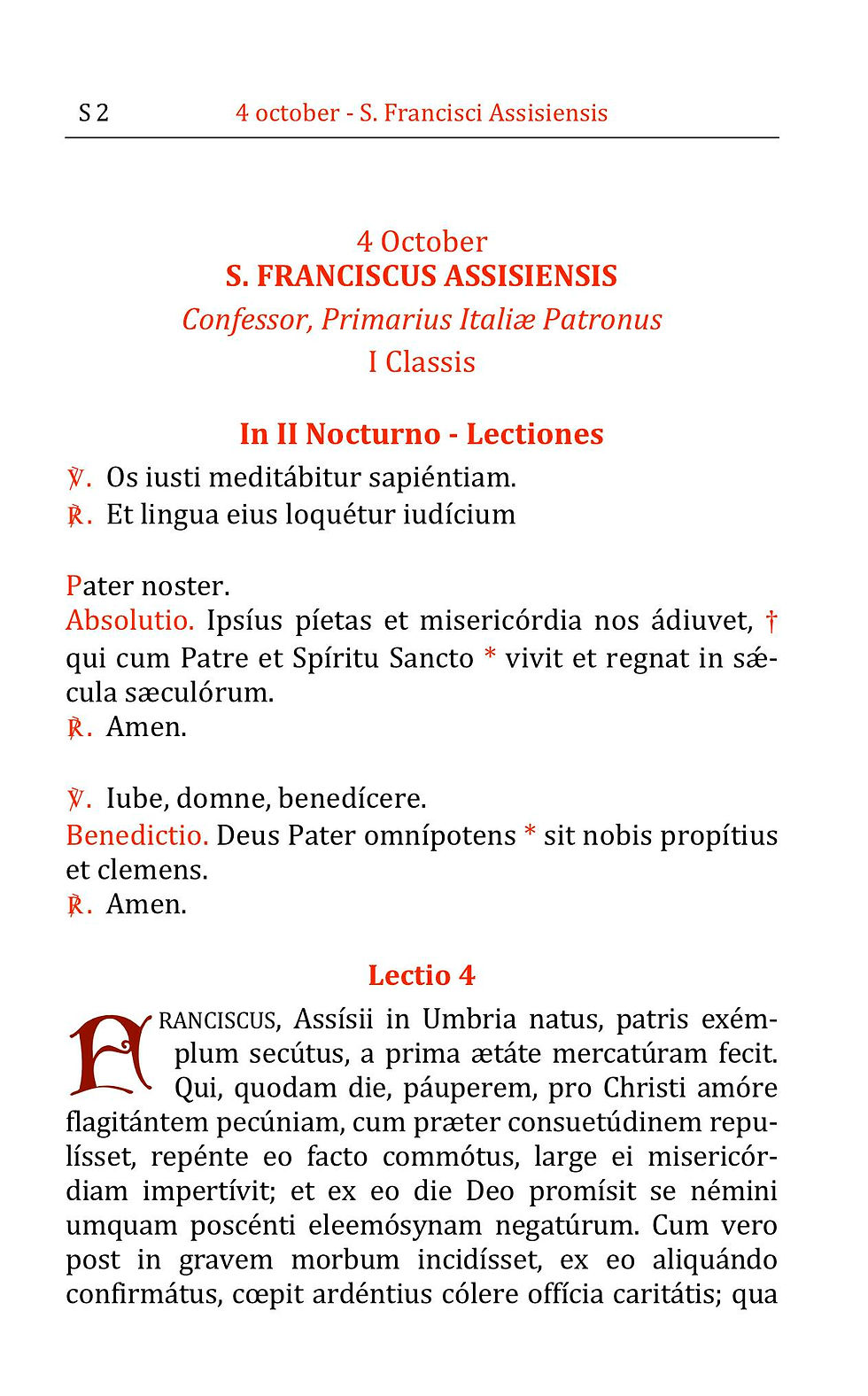Miniatura: Lectiones S. Caterina e S. Francesco