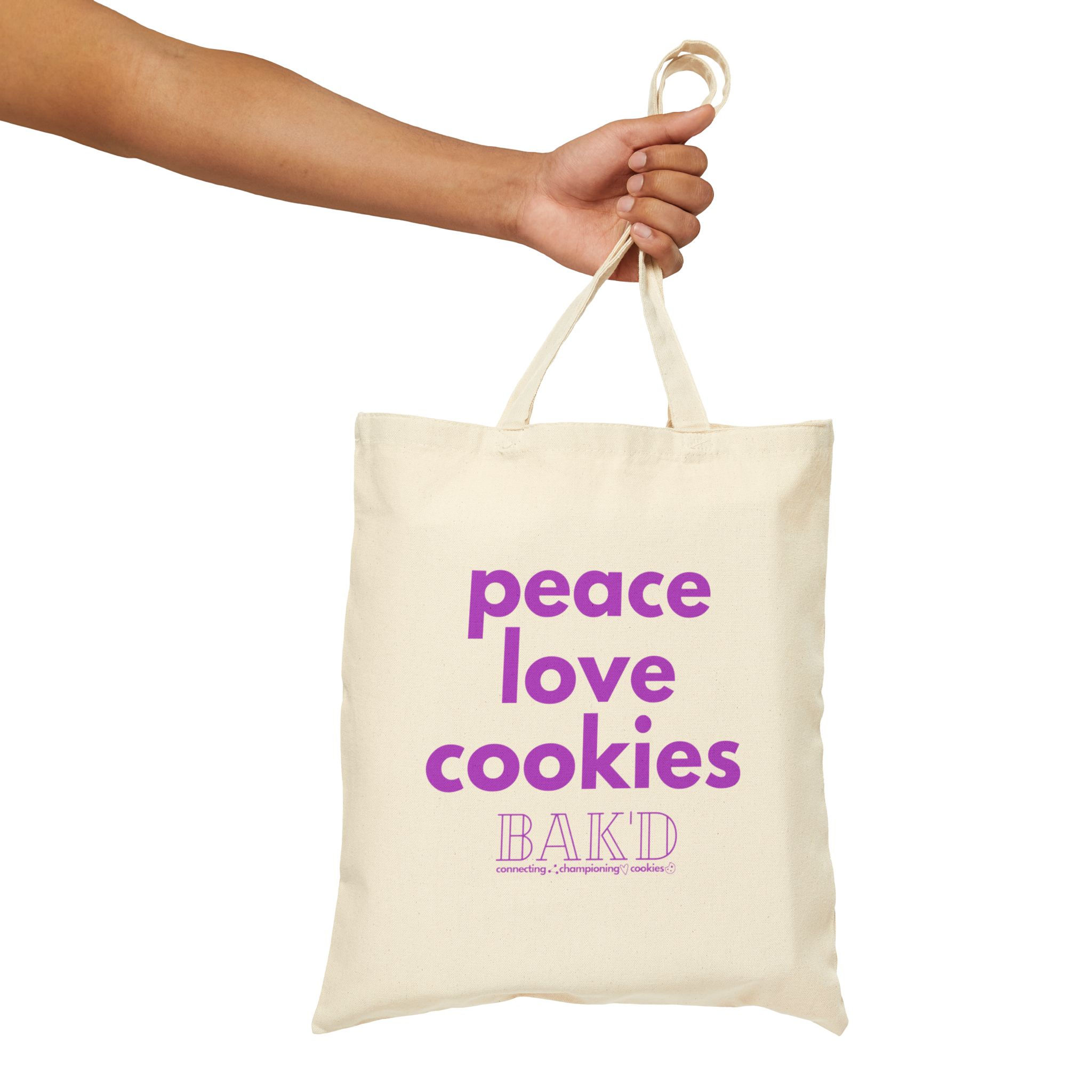 Cotton Canvas Cookie Tote Bag