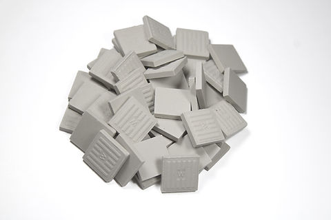 Vintage NOS Wenczel/Florida Tile 4-5/16" Ceramic Tile – Light Gray Glossy – Mid-Century Modern (Single Tile)