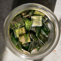 Gold and copper Gemme tiles