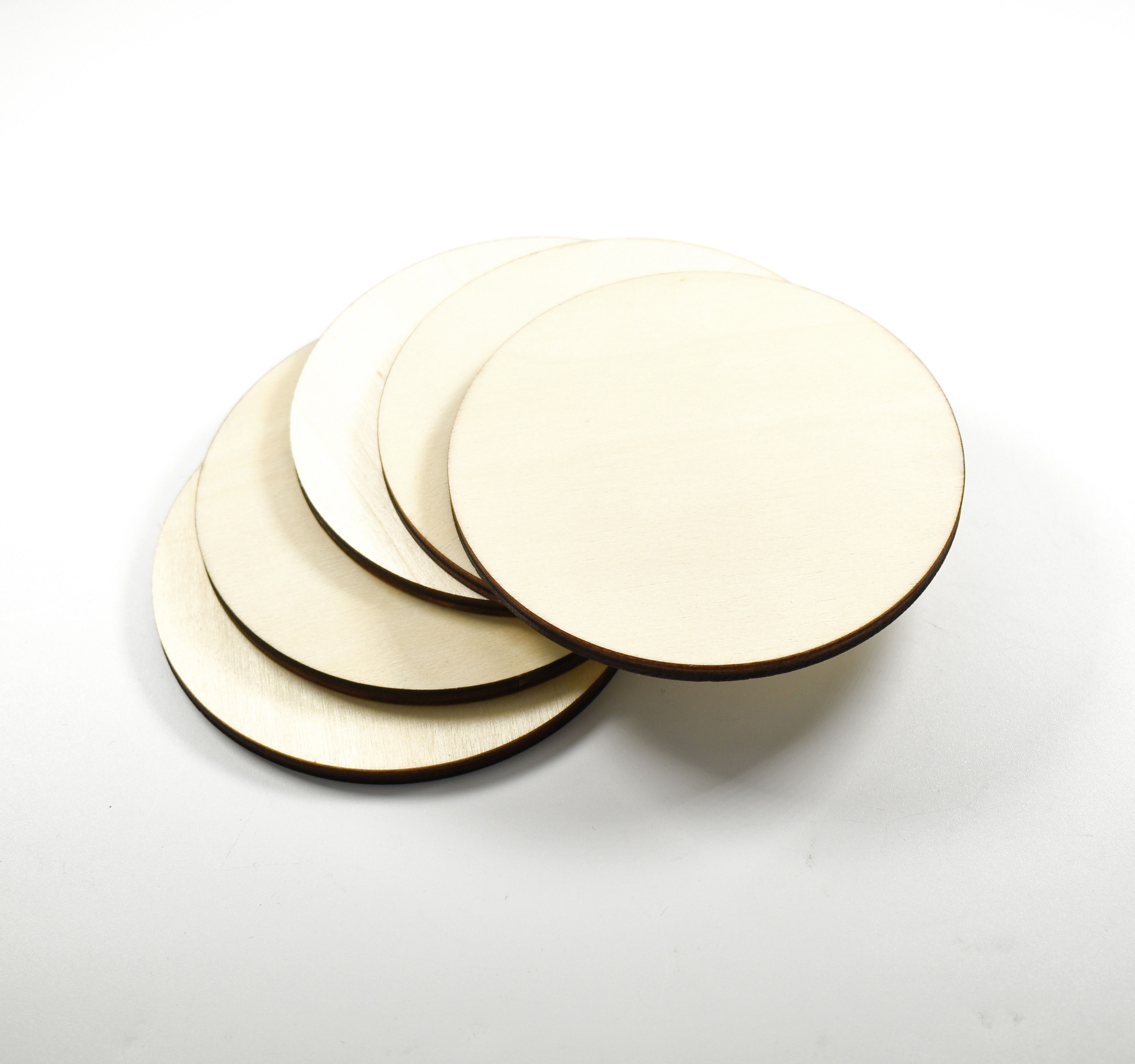 Unframed ply round coaster 100mm diam