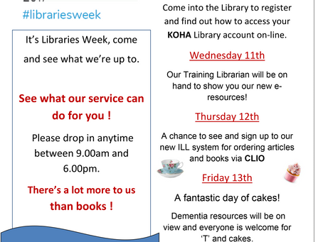 Libraries Week 9th-14th October