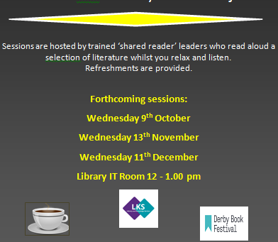 Shared Reading Session this Wednesday!
