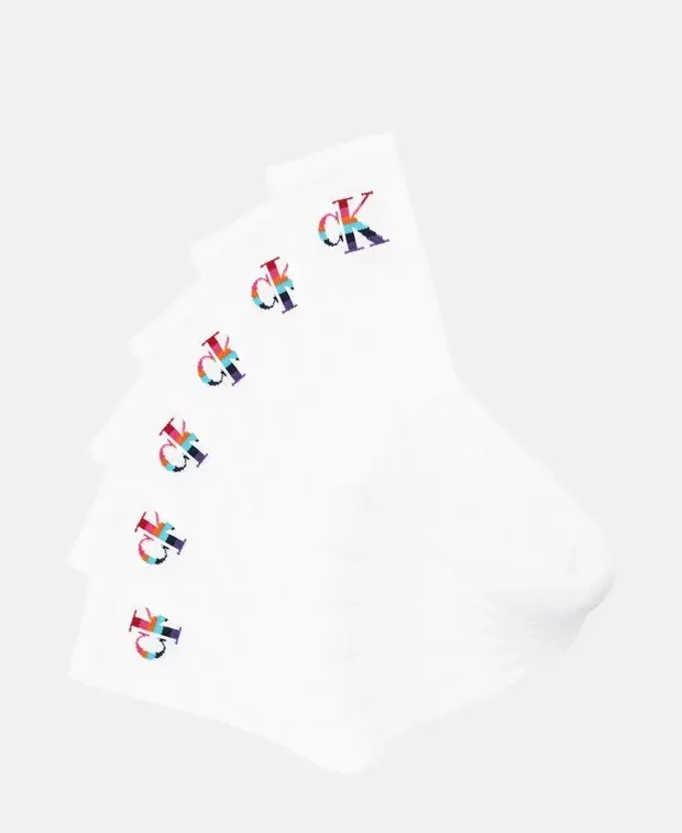 meias brancas mulher calvin klein saldos baratas com logotipo
