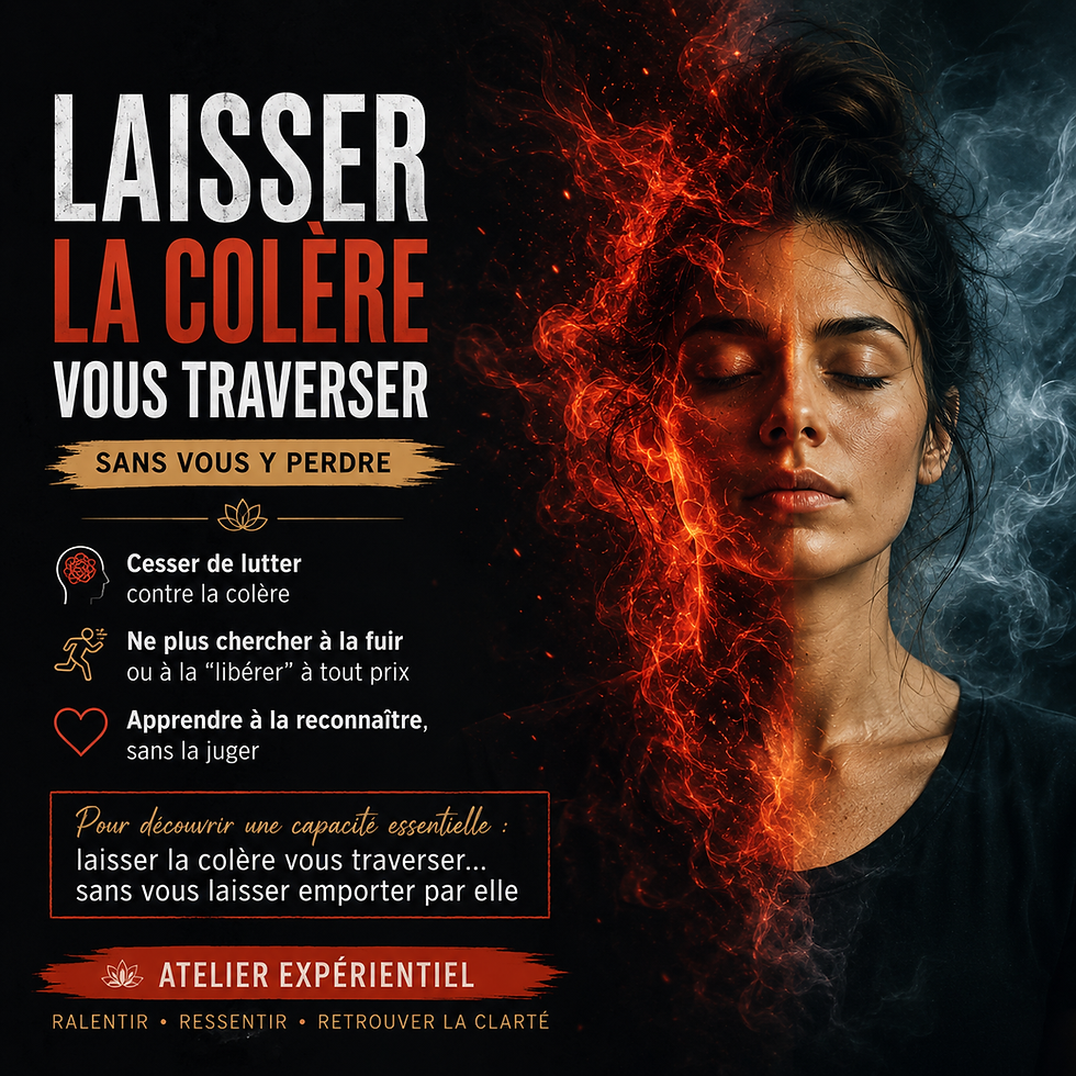 L'Atelier du Sophrologue : Traversez la colère, sans vous y perdre !