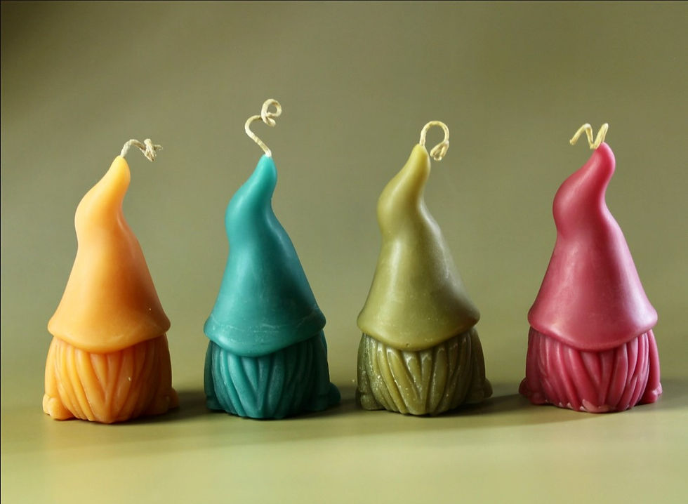 Thumbnail: Holiday Gnome Candle Hanukkah Gnome Candle Chanukah Gnome Candle Christmas Gnome Candle Pure Beeswax Candle Hanukah Gift Arti