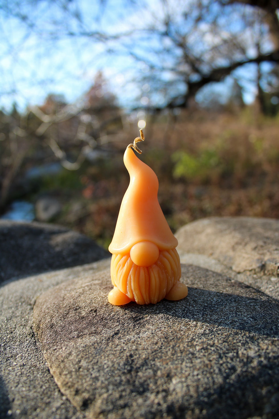 Thumbnail: Holiday Gnome Candle Hanukkah Gnome Candle Chanukah Gnome Candle Christmas Gnome Candle Pure Beeswax Candle Hanukah Gift Arti