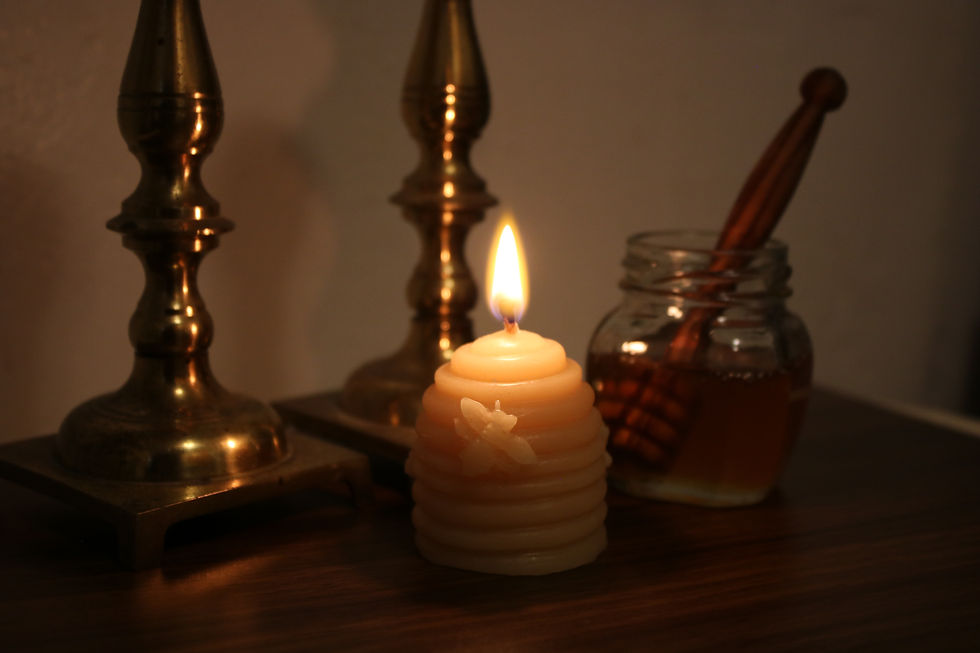Thumbnail: Handmade Beeswax Beehive Candle