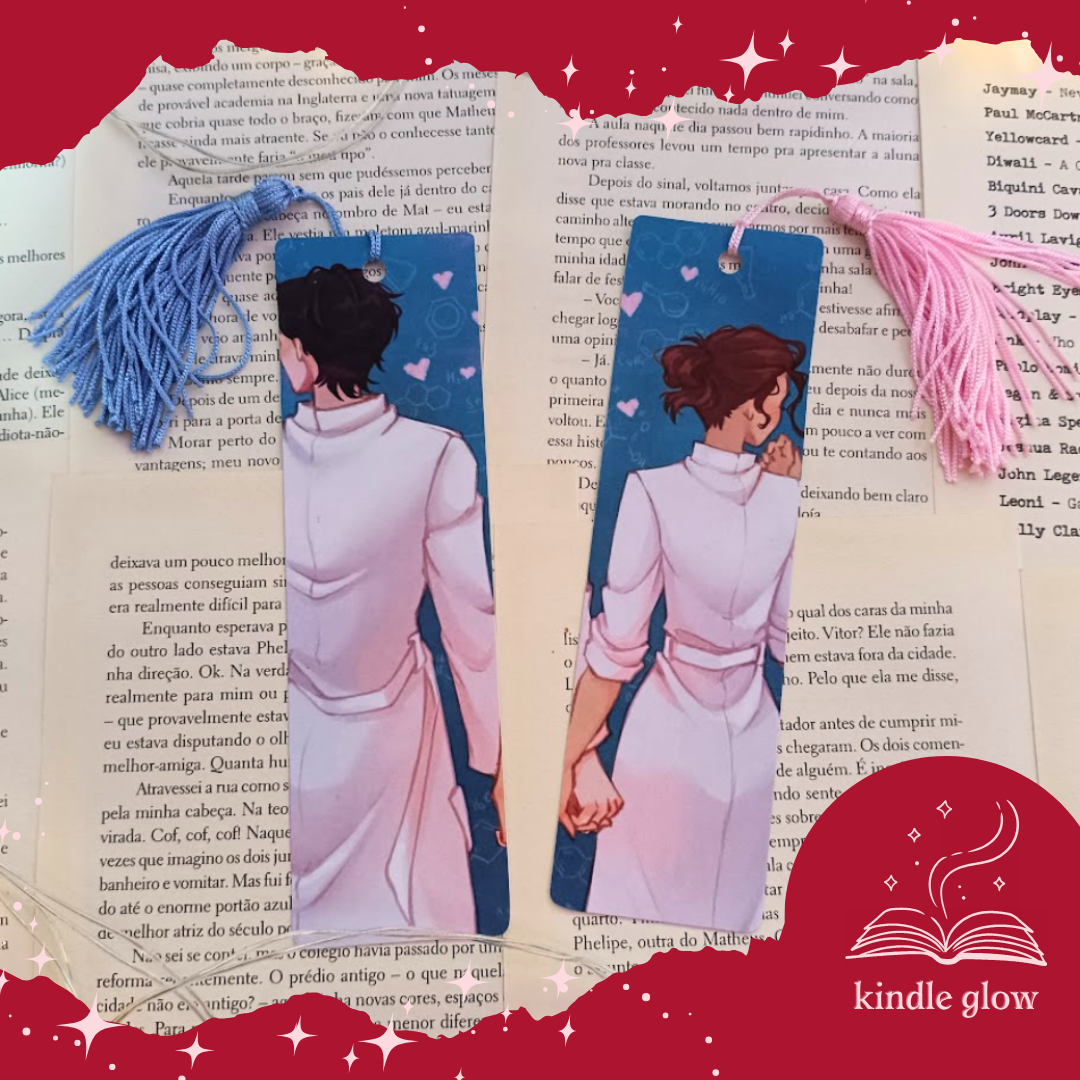 Marcador de Página Personalizado | Bookmark Plastificado Tema Livre | Marcador L