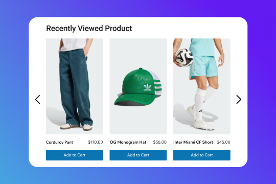 Recently Viewed Products banner