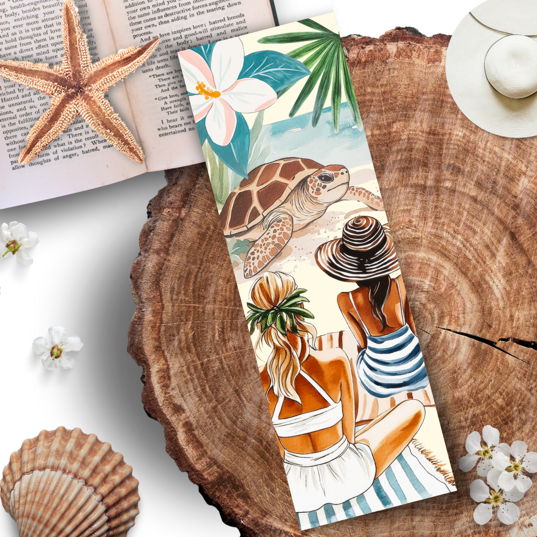 Marque-Pages pour livre "Bonheur à la plage"