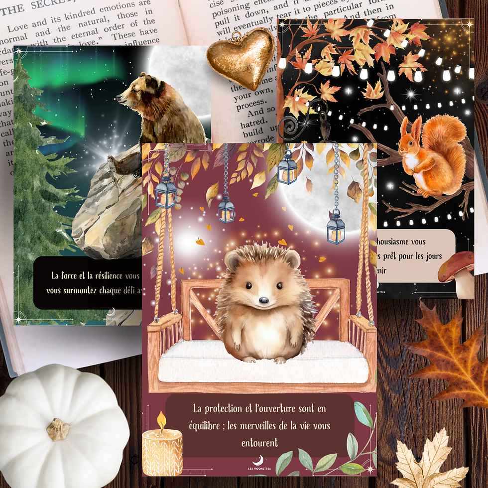 Miniature : 32 Cartes d'encouragement "Les merveilleux animaux et esprits de la forêt"