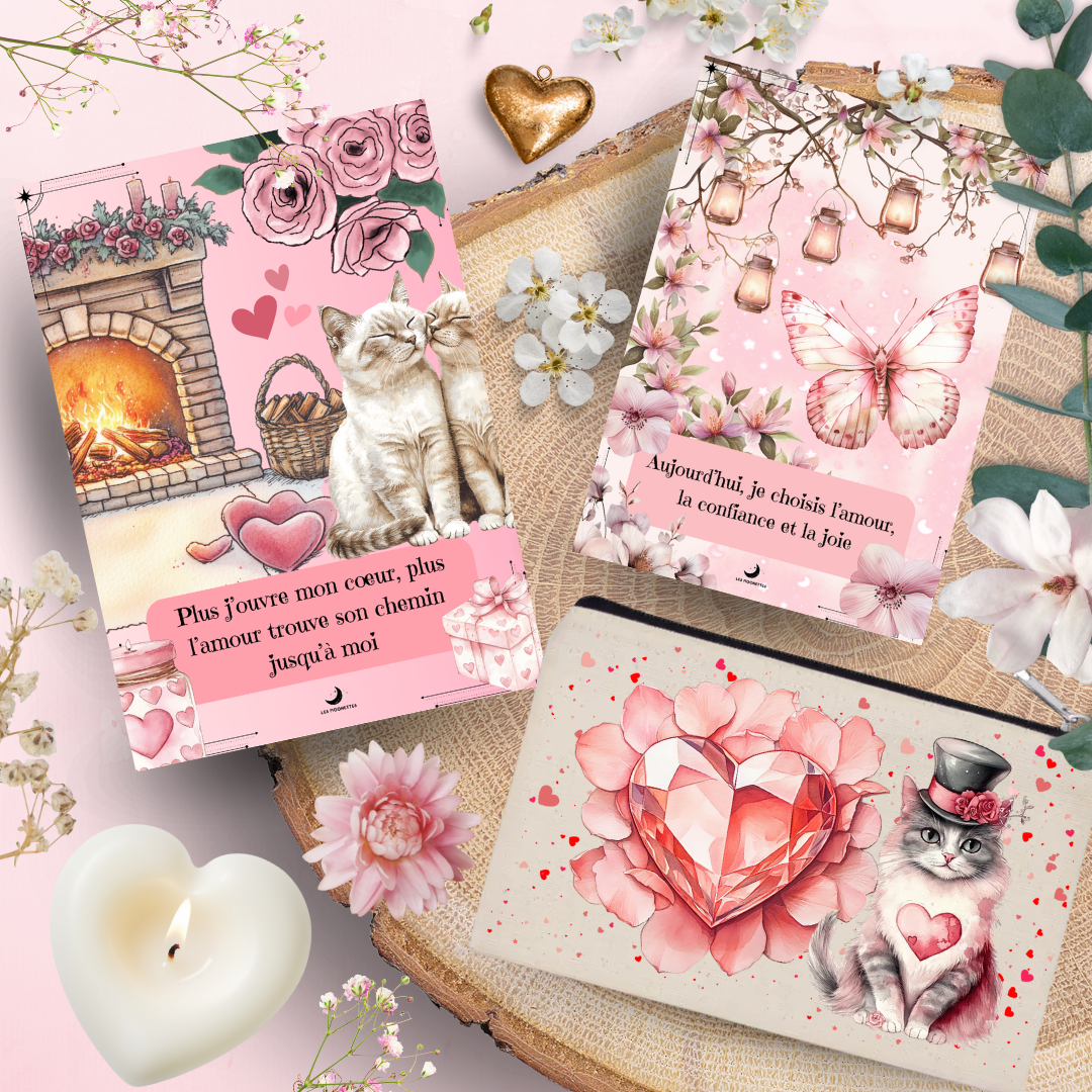 32 Cartes affirmations positives Incantations d'amour