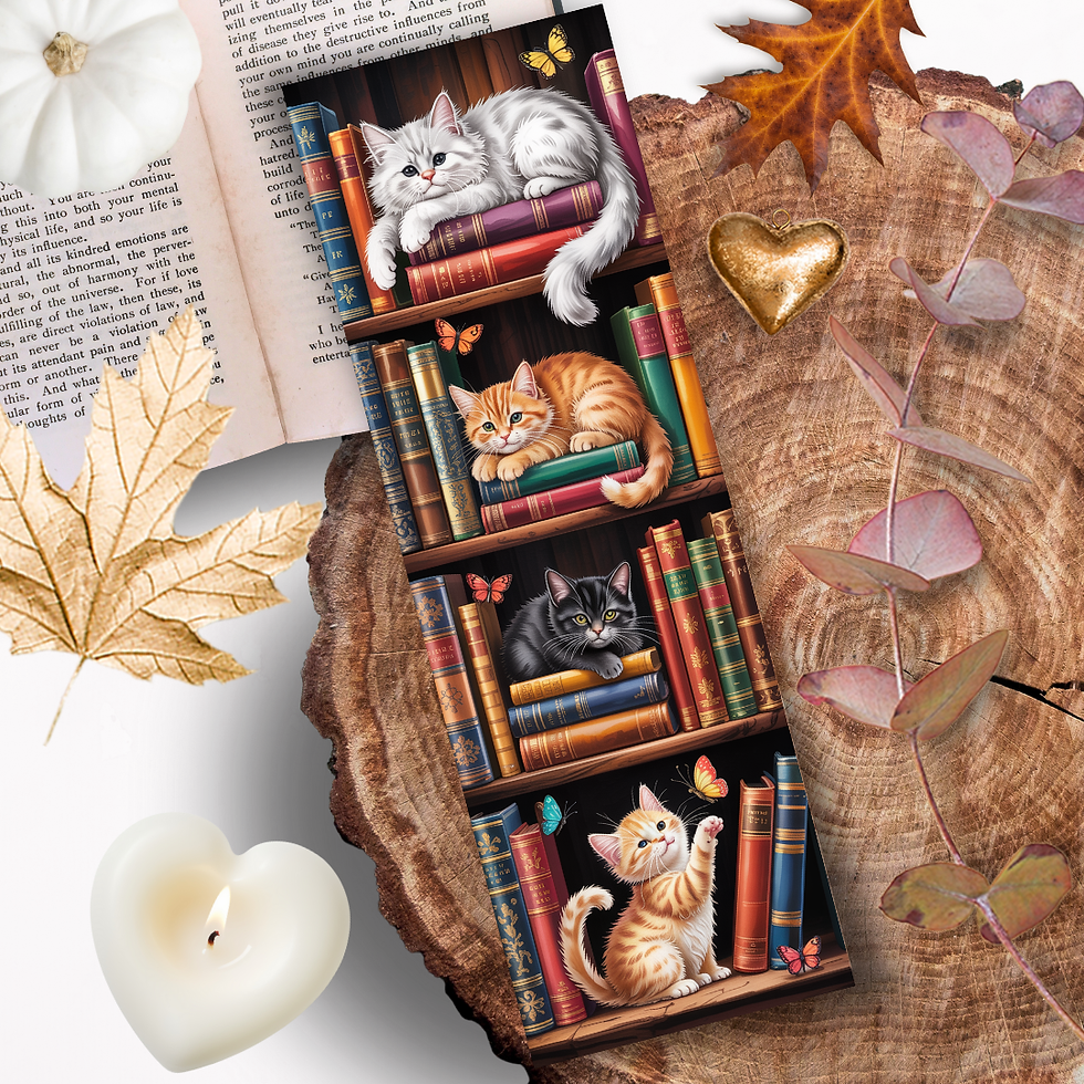 Miniature : Marque-Page pour livres Les secrets des chats lecteurs