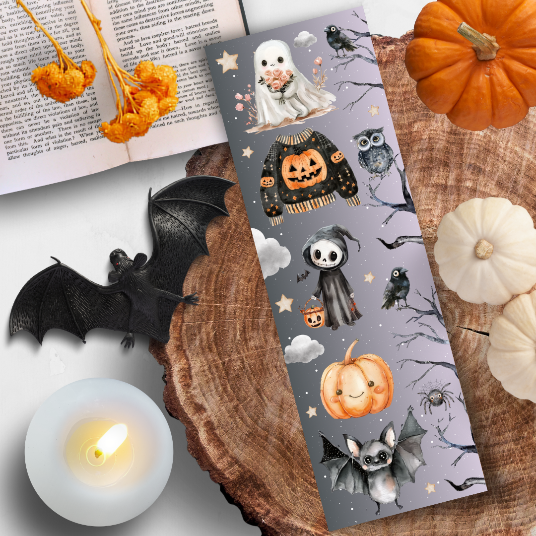 Marque-Page Lectures d'Halloween