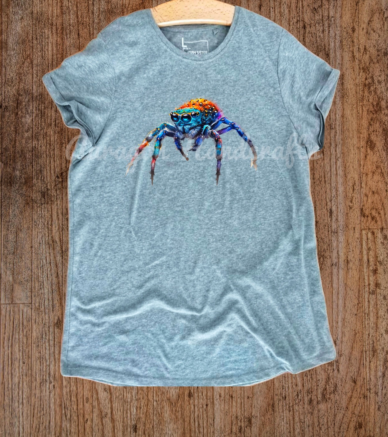 Jumping Spider T-shirt Grey