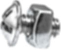 Slotted Round Washer Head License Plate Screw with Square Nut Qty:25 Sets