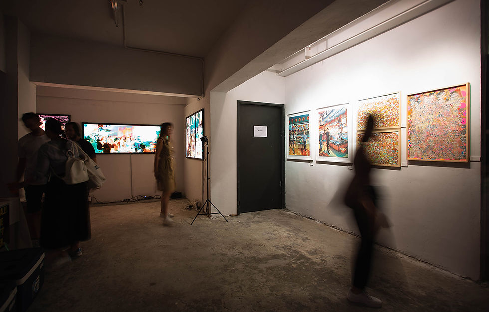 Hong Kong Arts Collective. Our first exhibition in 2019 was at the Nate, Jordan. We collaborated with both HKWALLS and the Collective.