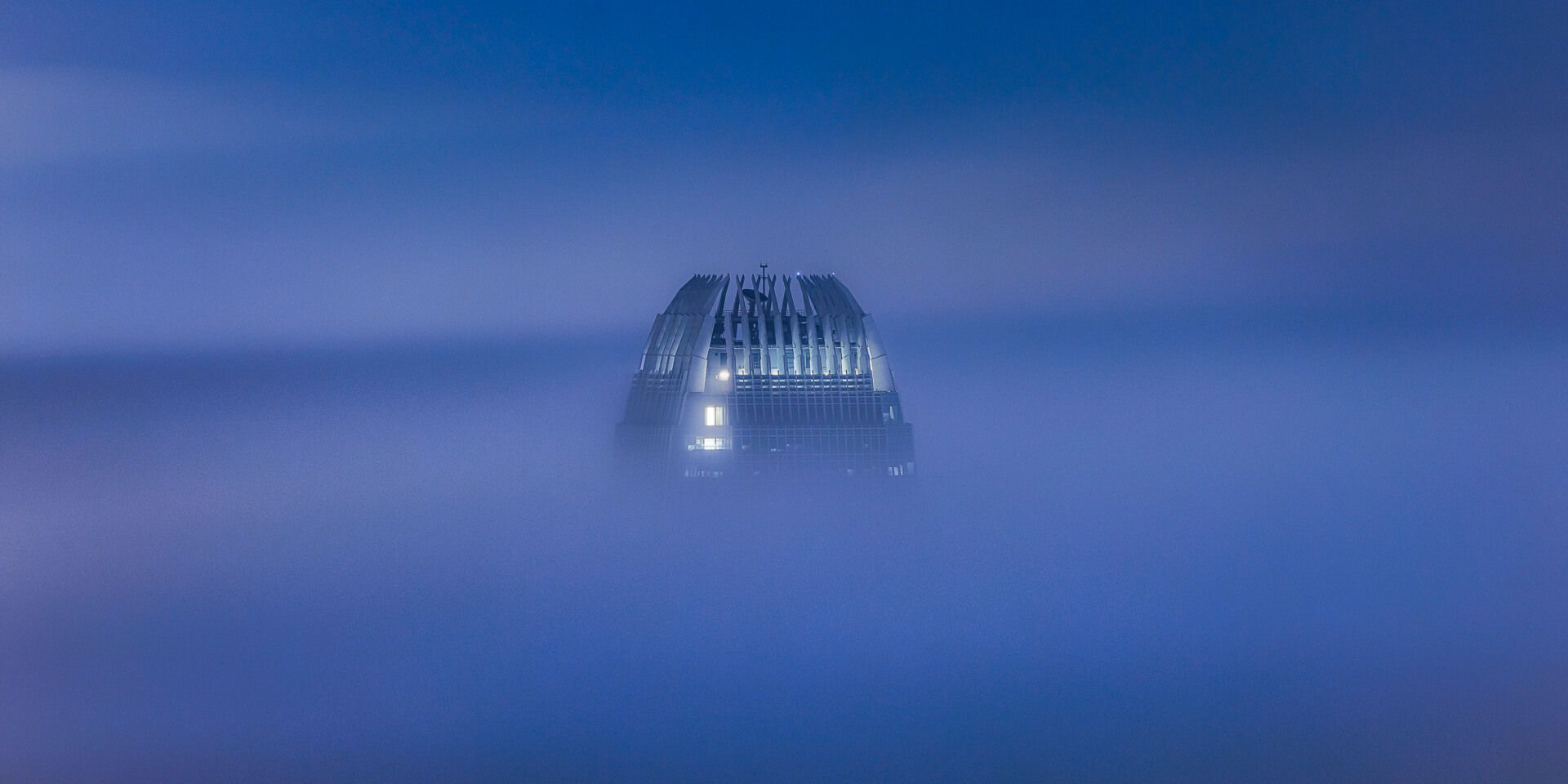 Hong Kong art print photography city above the clouds by tomoaki katsuba