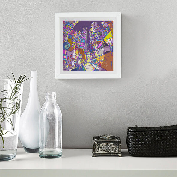 Thumbnail: Hong Kong art print "Night Time Hours" by Ar Zhai